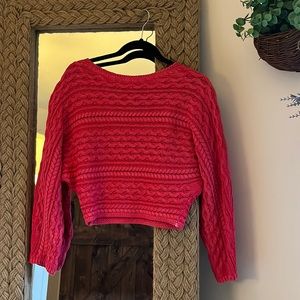 Anthropologie Pilcro pink knit sweater